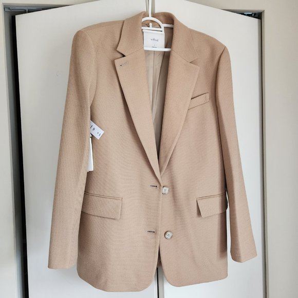 Aritzia Wilfred Sophia Blazer - Tannin - Size SMALL (NWT) - Picture 2 of 7